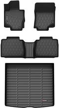 Floor Mats & Cargo Liner Compatible with 2020-2024 2025 2026 Mercedes Benz GLE (NOT for AMG) Cargo Mat, Full Set All Weather Protection 1st, 2nd Row Car Liners & Trunk Mat, Black by AUTOBULL