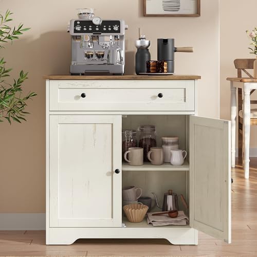 VASAGLE Buffet Cabinet, Sideboard, 2 Doors, 28.4 x 15.8 x 31.5 Inches by VASAGLEbySONGMICSHOME