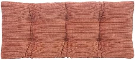 Klear Vu The Gripper Non-Slip Tufted Bench Cushion for Indoor Furniture, Assembled in USA, Entryway Storage, Bay Window, Corner Nook or Piano Seat, 33 Inches, Chenille Clay by KlearVUHomeTextiles