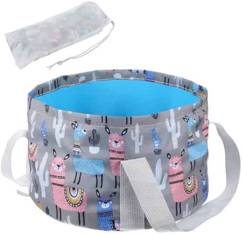 Foldable Bucket for Soaking Feet - Portable Foldable Foot Bath Tub Spa Basin for Travel, Home Pedicure & Outdoor Camping (Grey) by Unknown