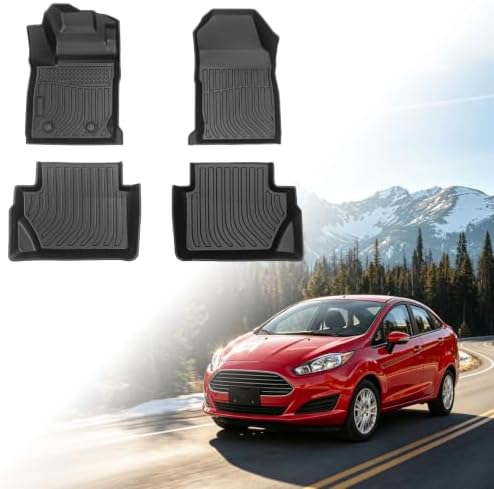 Floor Mats for Ford Fiesta 2014-2019,Fiesta TPE Floor Mats by Vehiwell