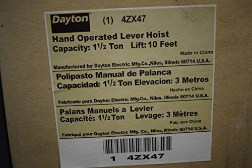 Lever Chain Hoist, 3300 lb., Lift 10 ft. - Image 3