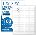1 3/4" X 2/3" Matte White Return Address Labels (100 Sheets, 6000 Stickers) by SpartanIndustrial