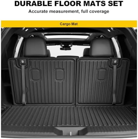Cargo Mat & Backrest Mat Fit for Honda Pilot 2016-2025 2026 (No Elite) - Image 5