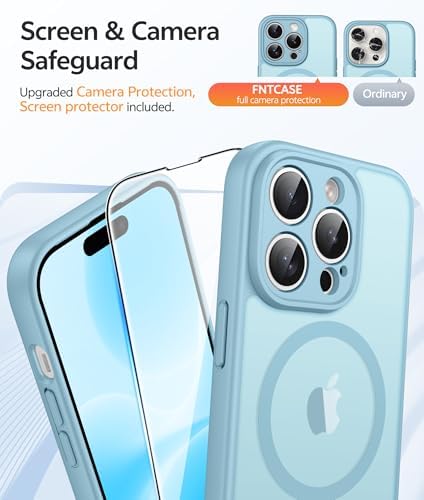 FNTCASE for iPhone 14 Pro Max Case, Fit for Magsafe, Glass Screen Protector - Image 4