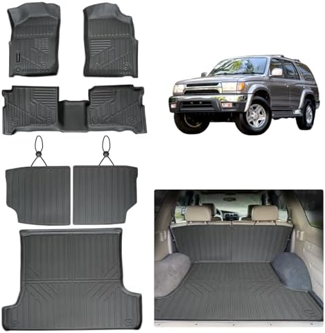 All-Weather Floor Mats Trunk Mats &Cargo Liners for Toyota 4Runner (1996 1997 1998 1999 2000 2001 2002) - 3rd Gen 4Runner Customized Protection, Lasting Durability - Image 2
