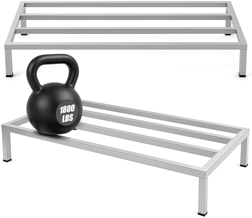 MorningRo 2 Pack Dunnage Rack 48" Long x 24" Wide, 7.9" Height by MorningRo
