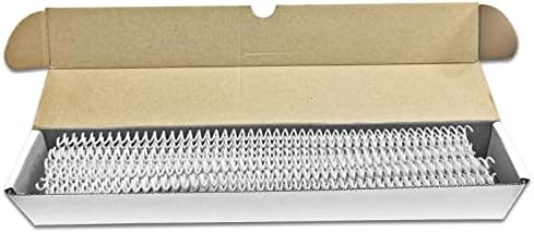Binditek Plastic Spiral Binding Coils, 6 mm, 4:1 Pitch, White, 50 Pack - Image 6