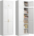 Polup Kitchen Pantry Cabinet, 86" Tall Metal Storage Cabinet with Doors by POLUP