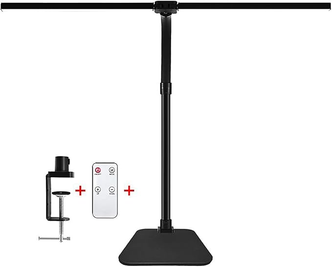 Double Head LED Desk Lamp with Remote Control by MACASA