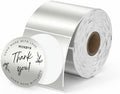 MUNBYN 2" Round Holographic Thermal Labels, 400 Sheets/1 Roll by MUNBYN