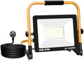 Willpower Portable LED Work Light 30W Job Site Lights 3000LM IP66 Waterproof Construction Floodlights Outdoor with Stand 6000K Daylight White for Camping Workshop Garage with 3.5m Wire Plug by Willpower