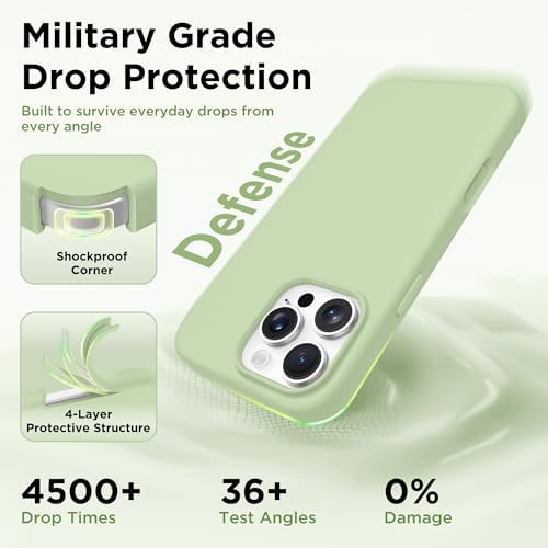 GolbinBox Magnetic for iPhone 16 Pro Max Case, Silicone Cover, Green - Image 6