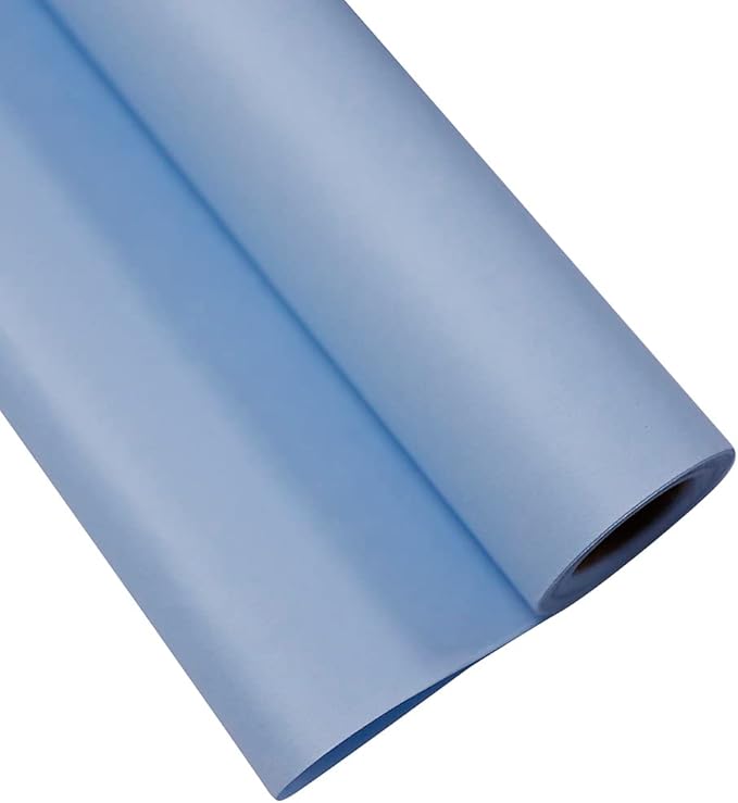 FWSA WRAPS Blue Korean Floral Wrapping Paper Rolls by FWSAWRAPS
