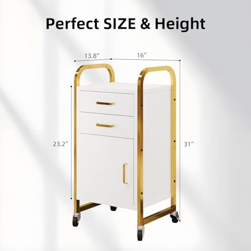 4ever2buy Salon Station for Hair Stylist, Rolling Salon Station Cart - Image 2
