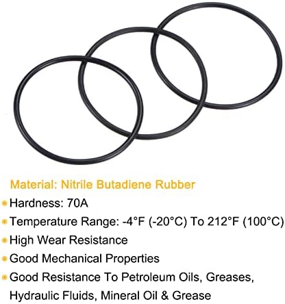 MECCANIXITY Nitrile Rubber O-Rings 41mm 43mm 44mm OD 37mm 39mm 40mm ID 2mm Thick Seal Gasket, Black 30in1 Set - Image 4