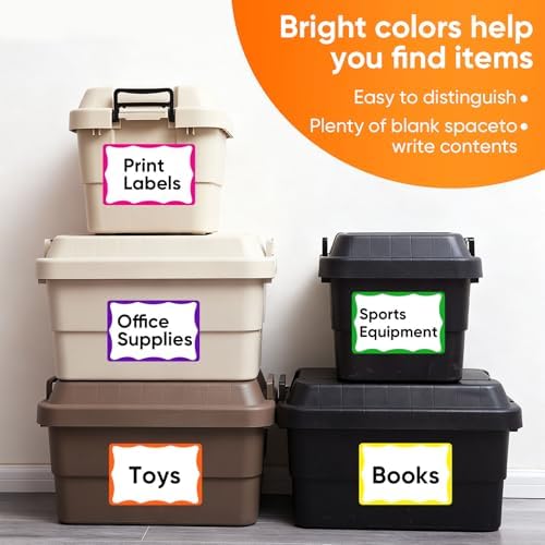 6 x 4 inch Large Moving Labels for Boxes, Packing Labels Stickers for Moving Color Coded Blank Labels Stickers, 160pcs Moving Stickers for Home Organization Projects, Kitchen, Storage Bins(8 Color) - Image 4