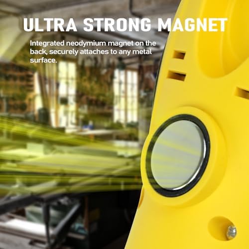 EP 25 Ft LED Work Light, 1200 Lumen COB LED Trouble Light, Yellow - Image 5