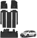 3W Floor Mats & Cargo Liner Fit 2021-2026 Toyota Sienna 7-Seat XLE/XSE by 3W