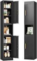 12 inch Wide Pantry Cabinet with Adjustable Shelves, Narrow Storage Cabinet by Unknown