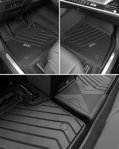 3W Floor Mats & Cargo Liner for BMW X5 2019-2026, TPE All-Weather - Image 3