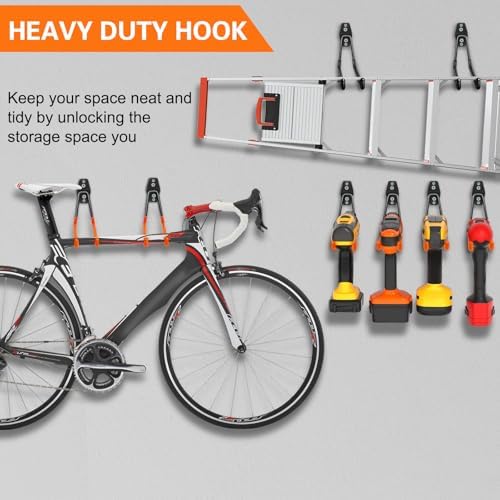 HUPBIPY Garage Hooks Heavy Duty, Large Square Wall Hooks - Image 5