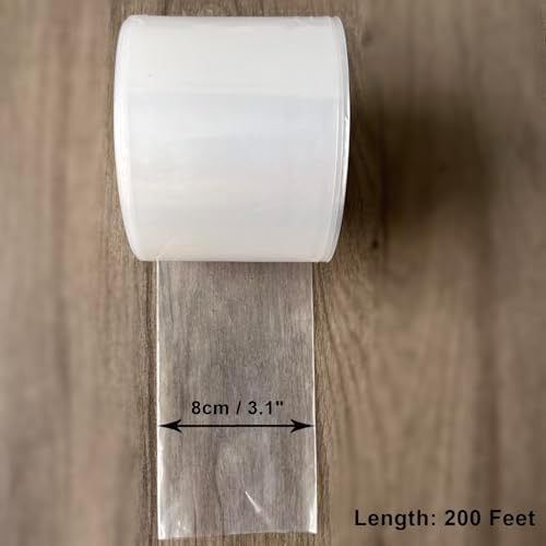 2 Mil Poly Tubing Roll for Packaging and Safe Storage of Food,3.1"Wx200'L - Image 4