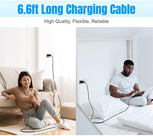 4-Pack 6ft 60W USB C to C Fast Charging Cable for Samsung Galaxy S26, S25 - Image 5