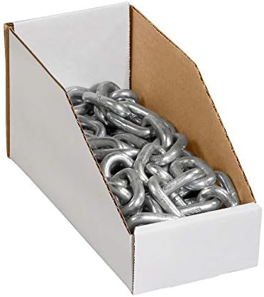Box USA BBINMT615 Open Top Bin Boxes, 6" x 15" x 4 1/2", Oyster White (Pack of 50) - Image 3