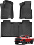 Floor Mats for Chevy Silverado & GMC Sierra 2019-2026 1500/2500HD/3500HD by CARDIUM