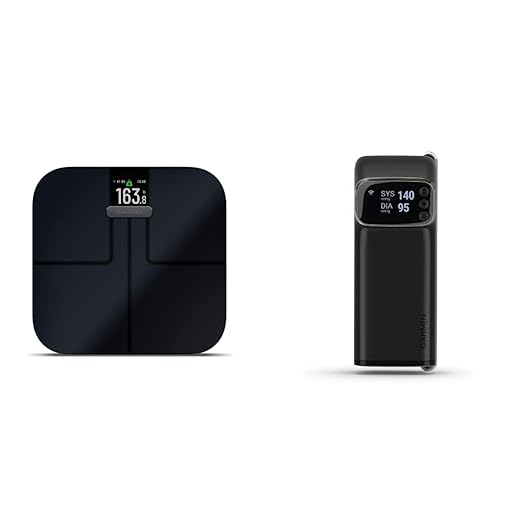 Garmin Index S2 Smart Scale and Index BPM Smart Blood Pressure Monitor Bundle by Garmin