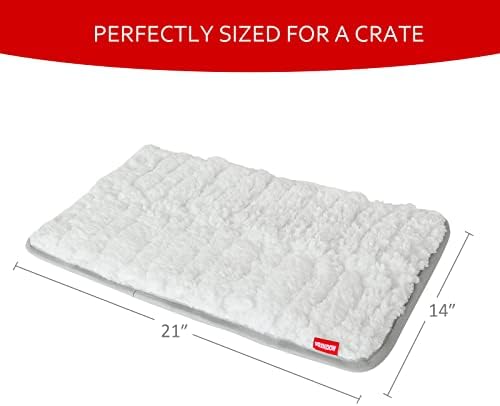 Dog Bed Crate Mat(21" X 14"), Soft Plush Dog Bed Crate Pad - Image 4