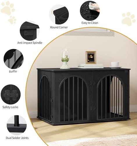 Hzuaneri 39.4'' Dog Crate Furniture,Dog Kennel Indoor for Medium/Large Dogs - Image 7