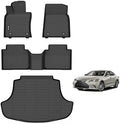 AIPOIL® Floor Mats & Cargo Liner Set for 2019-2024 Lexus ES & ES300h &2025 Lexus ES Hybrid & ES350 & ES300h All Weather Protection TPE Anti-Slip Automotive Full Set Custom Car Mats Accessories -Black by AIPOIL