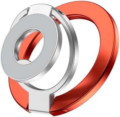 MagSafe Phone Grip Holder Dual-Sided Magnetic Finger Ring Stand for iPhone by HOOTEK
