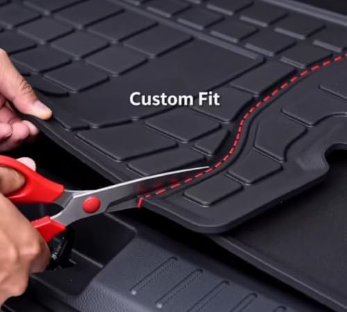 Cargo Mat with Backrest Protection for 2021-2025 2026 Toyota Sienna, TPE All Weather Protection Cargo Liner with Velcro Rear Seats Backrest car Accessories-Black - Image 5