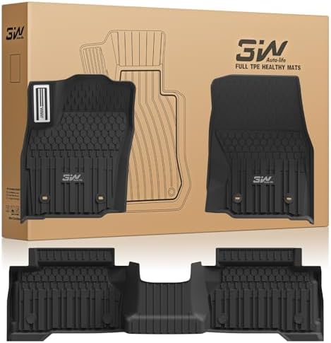 3W Floor Mats for Toyota Tacoma 2024-2026 Double Cab Automatic by 3W