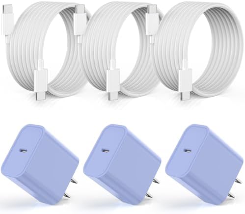Apple iPhone 17 16 Charger Fast Charging [Apple MFi Certified]3Pack Charger by Kruidvat
