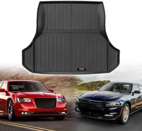 Custom for 2011-2023 Chrysler 300C/Dodge Charger Cargo Mats Trunk Liner All Weather TPE Protection Mat Accessories (for 2011-2023 Chrysler 300C/Dodge Charger) - Image 2