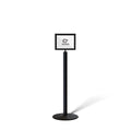 Floor Standing Sign Frame with Steel Low Profile Base, 8.5 inches by 11 inches by Trafford+Industrial
