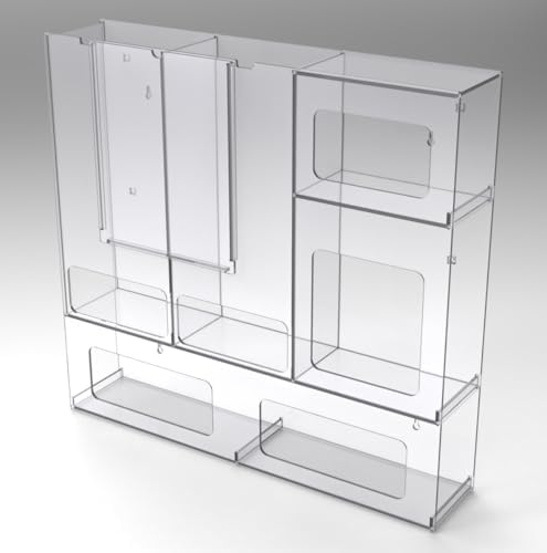PPE Station 2-Gown, 2 Masks, 2 Glove Box Holder (Wall Mount) - Image 2