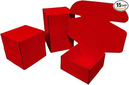 15 Pcs 6 x 6 x 3 inches Corrugated Cardboard Gift Boxes Recyclable Shipping by Unknown