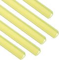 PATIKIL 30Pcs Binding Bars, 13x15mm Binding Bars Slide Grip 120 Sheets Capacity A4 Size Report Binder Presentation Binder for Study Office Report Cover Resume, Transparent Yellow by PATIKIL