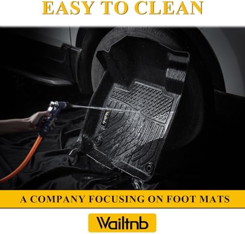 Wailtnb-All Weather Floor Mats & Cargo Liner for 2007-2014 Chevrolet Tahoe/GMC Yukon(Not for XL) Custom Fit Chevrolet Tahoe Waterproof Durable Easy to Clean Accessories for Tahoe - Image 5