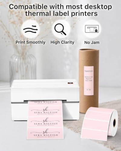 iEager 3x1 Inch Thermal Labels, Pink Durable Thermal Printer Stickers - Image 5