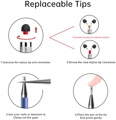 Bopomofo Stylus(5 Pcs),2-in-1 Stylus Pen for Touchscreen,Capacitive Stylus - Image 5