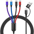 4 in 2 Multi Charging Cable, Dual IP Charging Cord with Type-C & Micro by Firsting