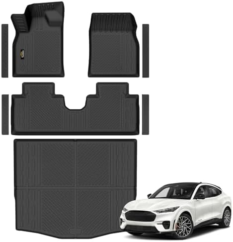 Floor Mats & Cargo Liner Custom Fit for Ford Mustang Mach E 2021-2025 2026 by YonMeoo