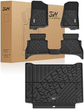 3W Floor Mats & Cargo Liner for Jeep Wrangler 4XE 2021-2026 (Non JL/JK) by 3W