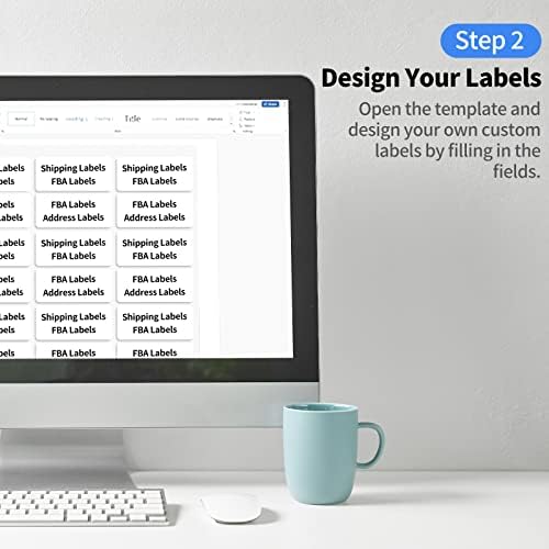 2"x4" Shipping Address Labels, 10-UP Blank Mailing Labels, White Self-Adhesive Customized Stickers for Inkjet and Laser Printer [2000 Sheet, 20000 Labels] - Image 5